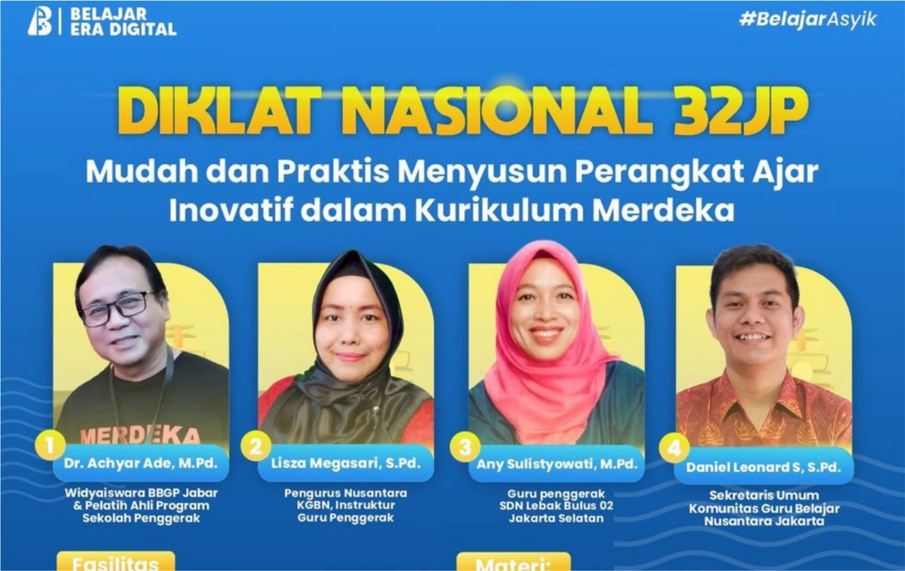 Diklat Nasional 32 JP : Mudah dan Praktis menyusun perangkat ajar inovatif dalam kurikulum merdeka