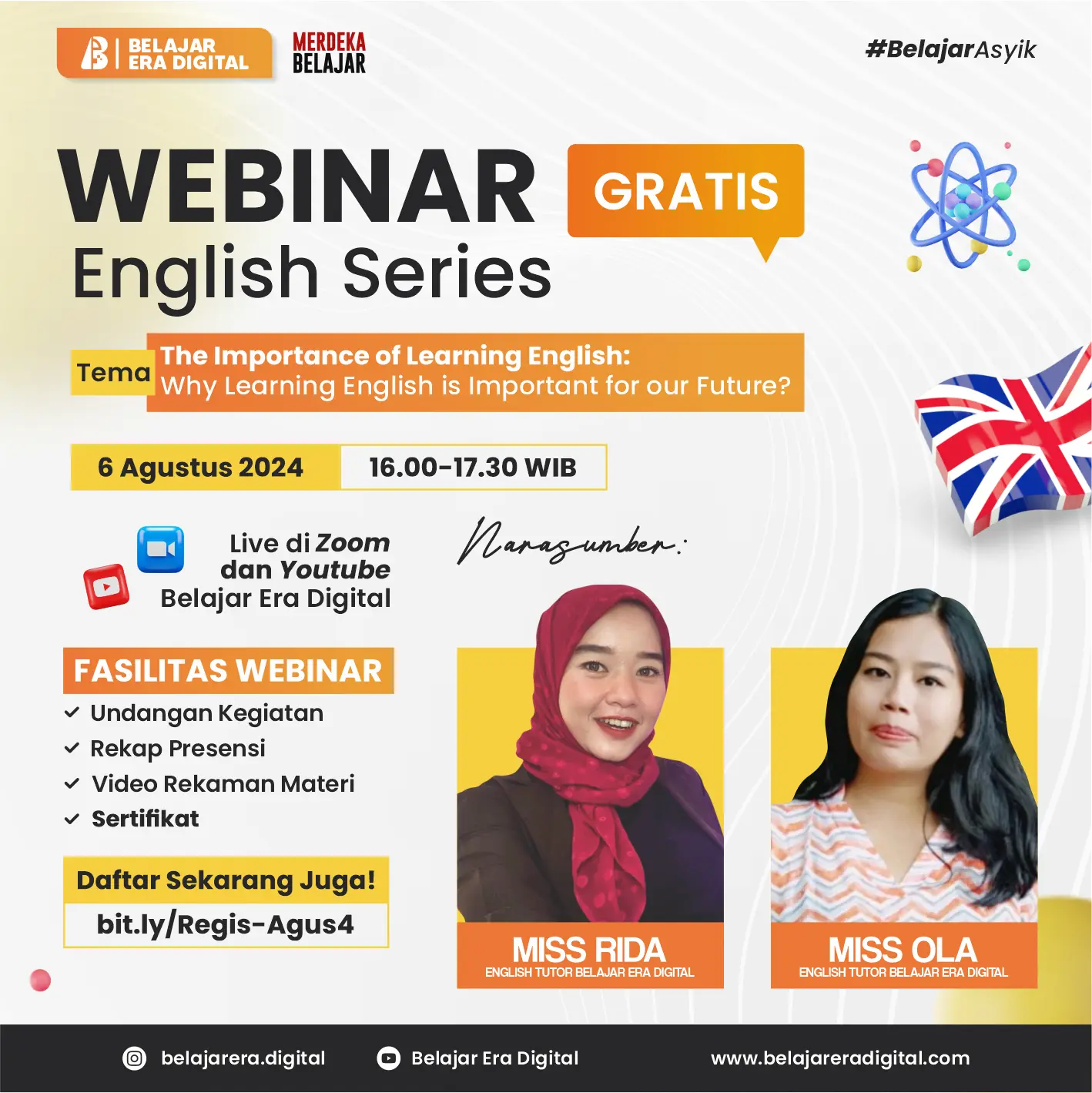 Webinar English Series: The Importance of learning English: Why Learning English is Important for our Future? (6 Agus 2024)